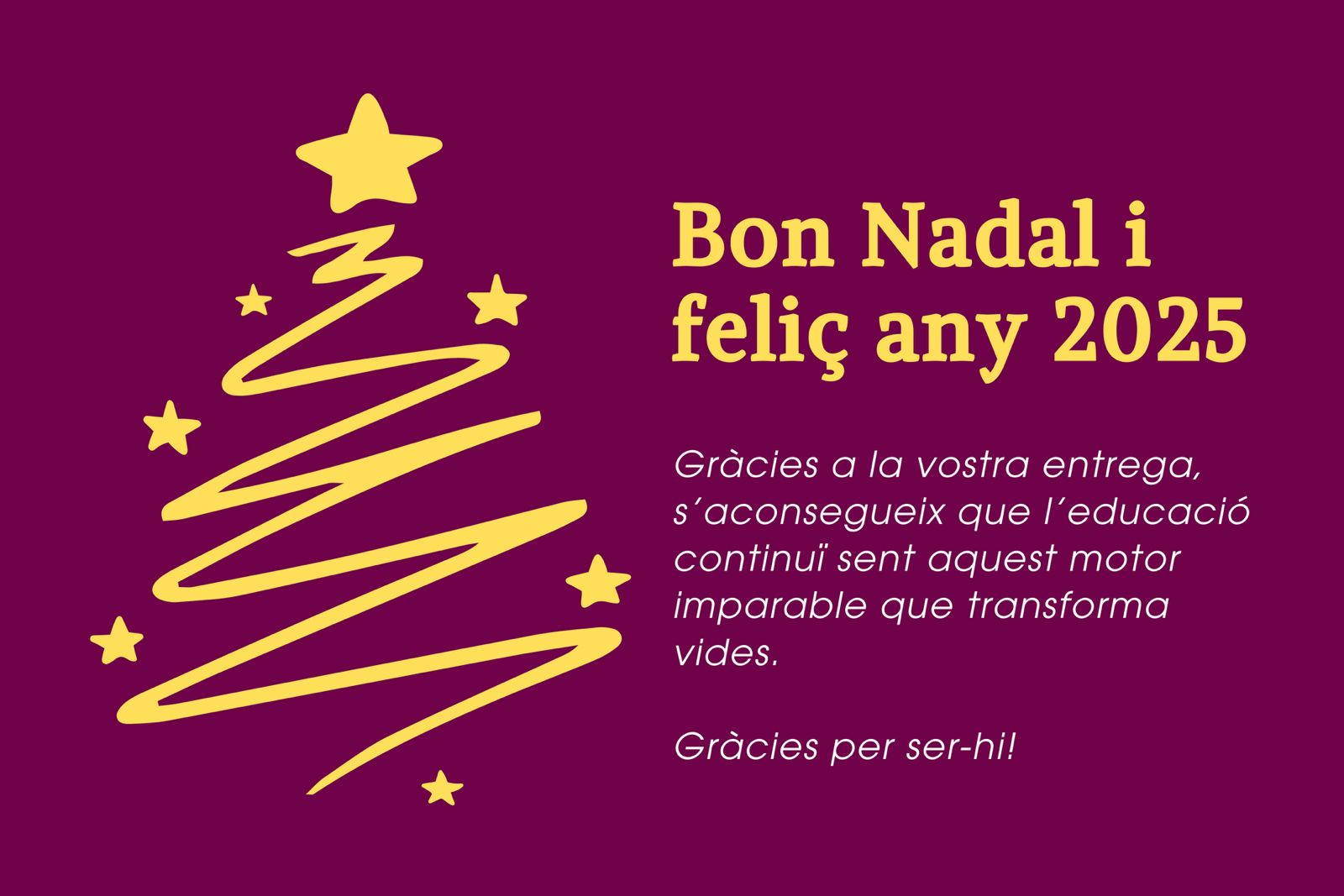 Bon Nadal i feliç any 2025